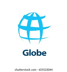 vector logo globe