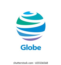 vector logo globe