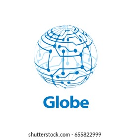 vector logo globe