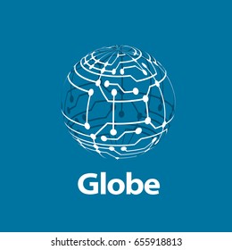 vector logo globe