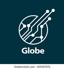 vector logo globe
