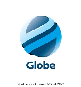 vector logo globe