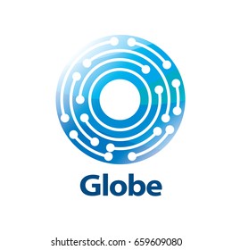 vector logo globe