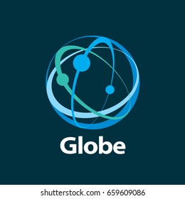 vector logo globe