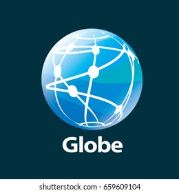 vector logo globe