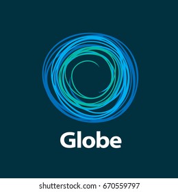 vector logo globe