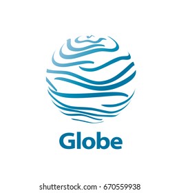 vector logo globe