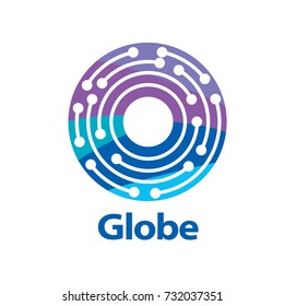vector logo globe