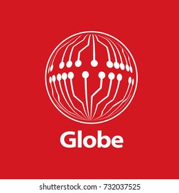 vector logo globe