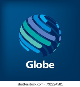 vector logo globe