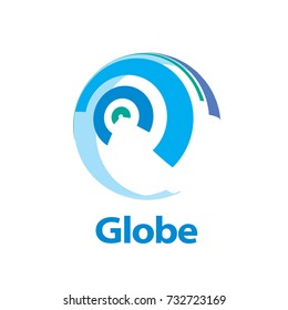 vector logo globe