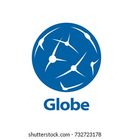 vector logo globe