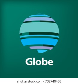 vector logo globe