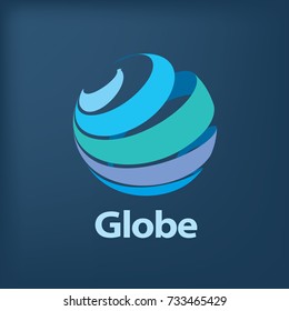 vector logo globe