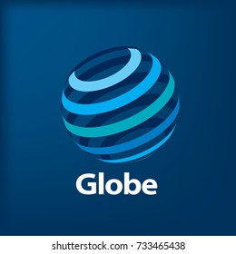 vector logo globe