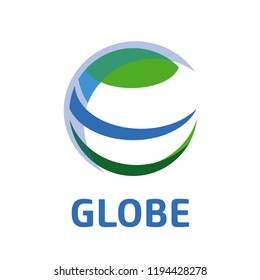 Vector logo globe, global