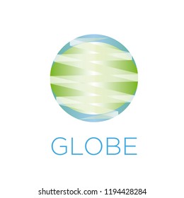 Vector logo globe, global