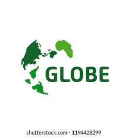 Vector logo globe, global