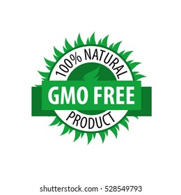 Vector logo gmo free