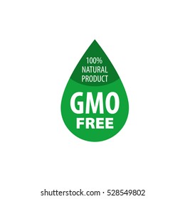 Vector logo gmo free