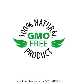 Vector logo gmo free