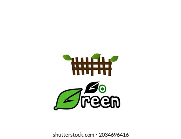 Vector logo or go green icon taken from a new tree that grows or shoots