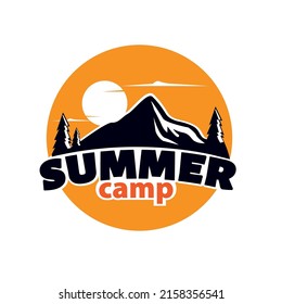 vector logo Let’s go to summer camp!