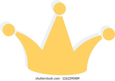 Vector logo Golden crown on white background