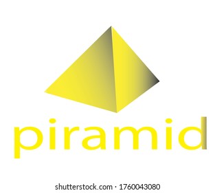 vector logo for the golden pyramid