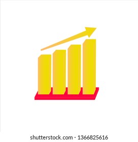 vector logo of graphic and statistic for business company