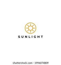 Vector logo graphic of sun light