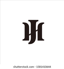 vector logo H, J for brand and company name