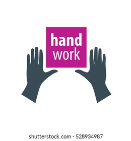 vector logo hand