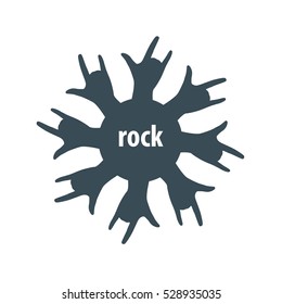 vector logo hand