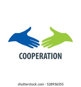 vector logo hand