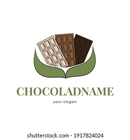 Vector logo for handmade chocolate