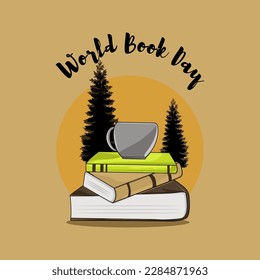vector logo of happy world book day