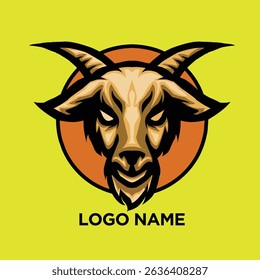 vector logo head goat premium for esports