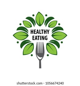 vector logo healthy eating