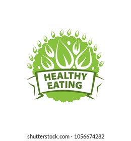 vector logo healthy eating