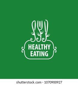 vector logo healthy eating