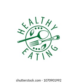 vector logo healthy eating