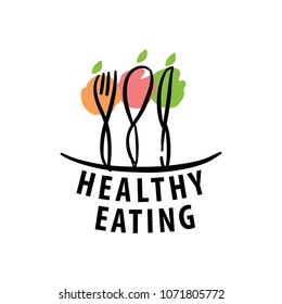 vector logo healthy eating