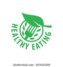 vector logo healthy eating