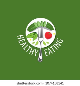 vector logo healthy eating