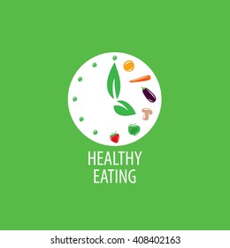 vector logo healthy eating