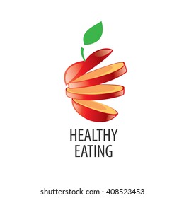 vector logo healthy eating