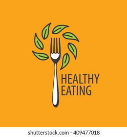 vector logo healthy eating