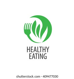 vector logo healthy eating