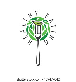 vector logo healthy eating